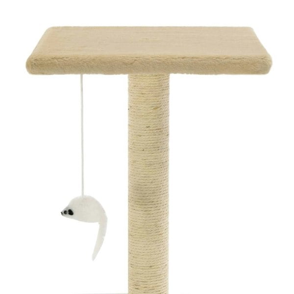 Berkfield Cat Tree with Sisal Scratching Posts 95 cm Beige