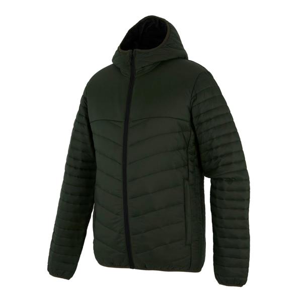 Regatta Mens Loft Lite Baffled Hybrid Jacket - Dark Khaki/Black
