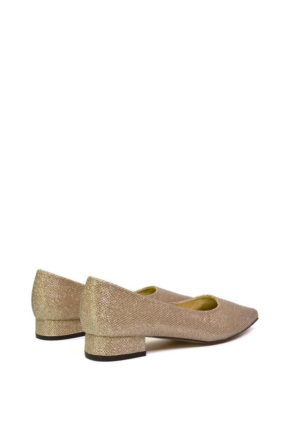 XY LONDON Pointed Toe Wedding Shoes Low Heel Bridal Heels