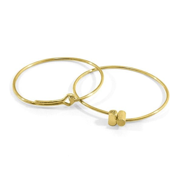 Anchor & Crew Sutton Gate Midi Geometric 9ct Yellow Gold Bangle