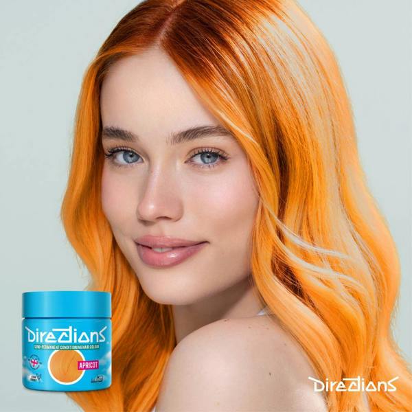 Directions 4 x La Riche Directions Semi-Permanent Hair Color 100ml Tubs - Apricot