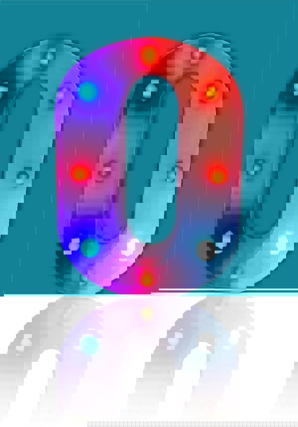 St Helens Battery Operated RGB Number With Remote Control Number 0
