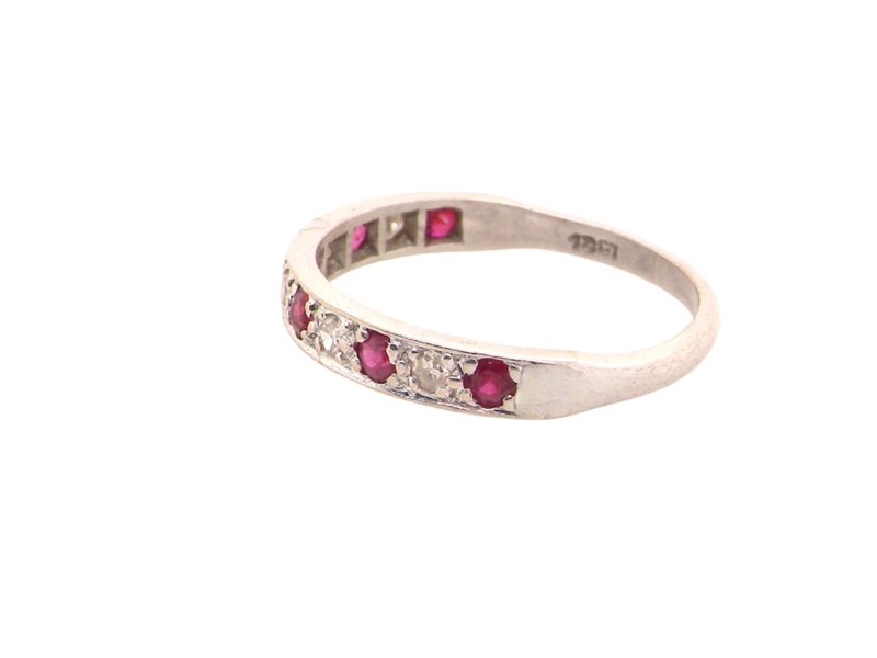 Vintage Tom A Ruby and Diamond Eternity Ring