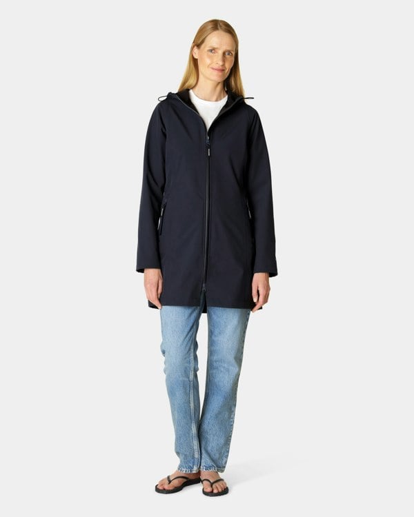 Ilse Jacobsen Daybreak Womens Softshell Raincoat - Dark Indigo 660