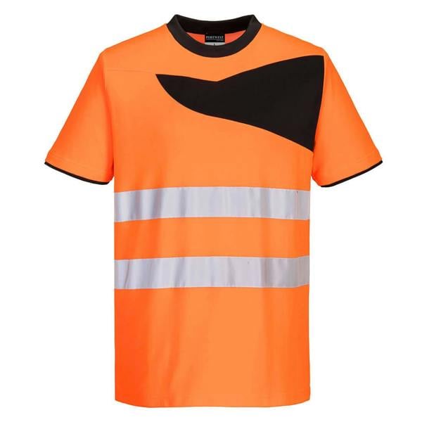 PW2 Hi-Vis Cotton Comfort T-Shirt S/S Portwest