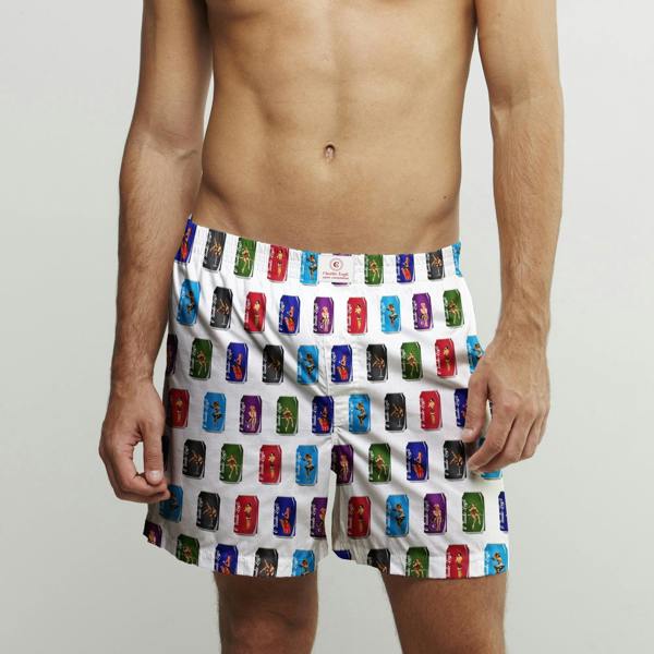 PEPSI CAN PIN UP COTTON POPLIN PRINT BOXER SHORTS - Premium Men's Patterned Shirt by Claudio Lugli | Bold Design, Tailored Fit, Best Printed Shirts