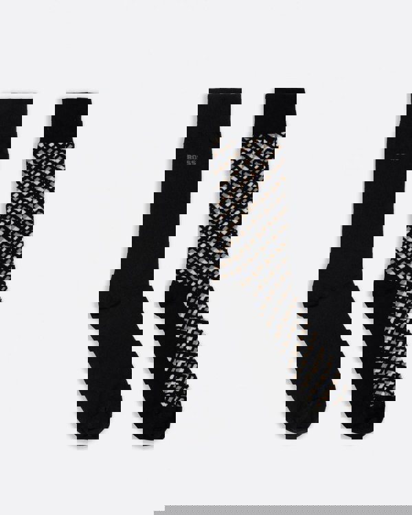 BOSS Orange BOSS Orange Monogram Mens 2 Pack Regular Length Cotton Blend Socks 