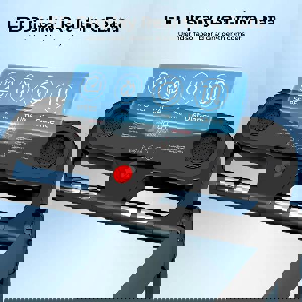 Centra Folding Treadmill Running Machine 4 in 1 Walking Pad Bluetooth LED Remote