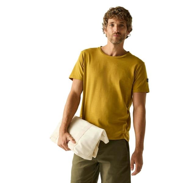 Regatta Mens Finlo Logo T-Shirt - Wood Brown - 