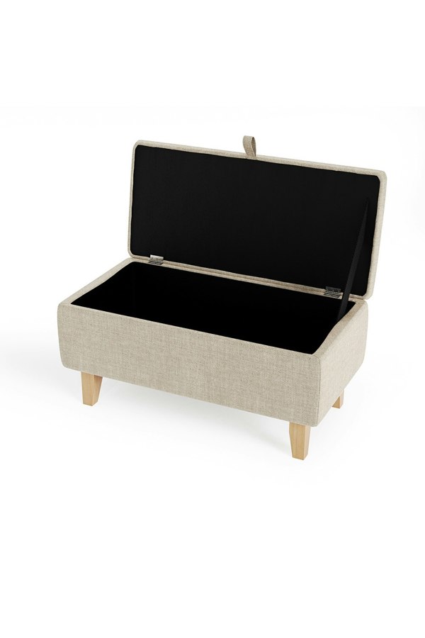 Living and Home 71cm W Rectangle Storage Ottoman Footstool