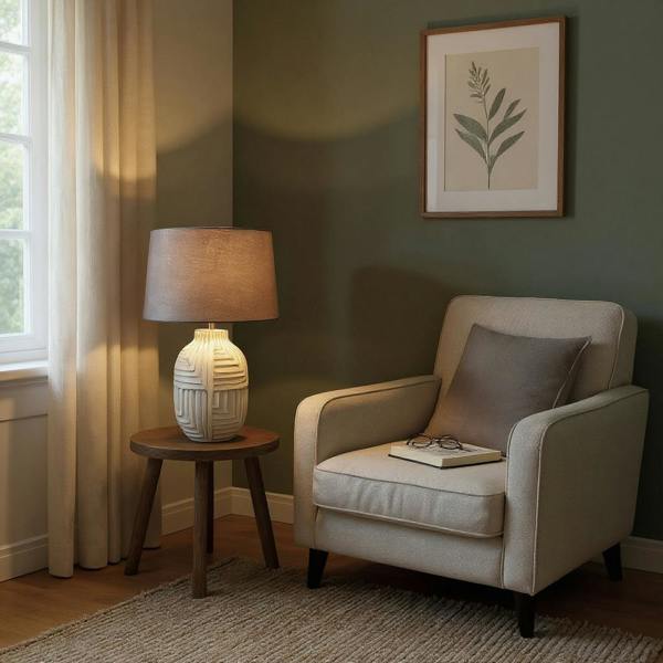 46CM LAMP AND SHADE