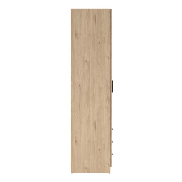 Furniture To Go Sprint Wardrobe with 2 Doors + 3 Drawers in Jackson Hickory