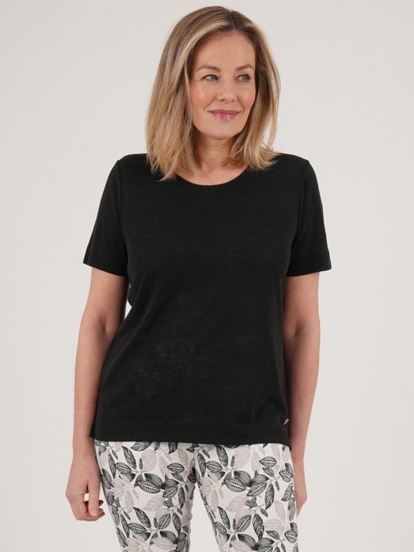 PennyPlain Loose Basic T-shirt - Black