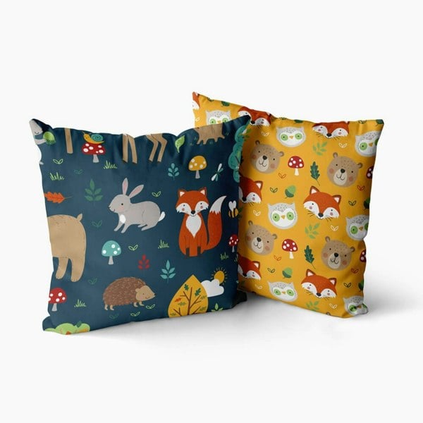 Woodland Friends Cushion Cover Cushion - Happy Linen Company