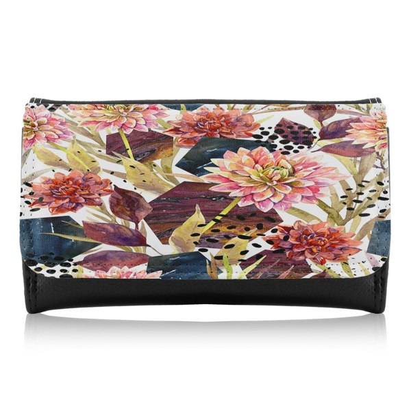 Benjamin Tate Design Autumn Watercolor Floral Arrangement Maxi Purse