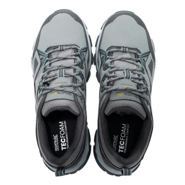 Regatta Womens/Ladies Holcombe III Low Walking Shoes - Dark Steel/Ivy Moss - 