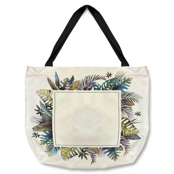 Benjamin Tate Design Square Tropical Border Tote bag