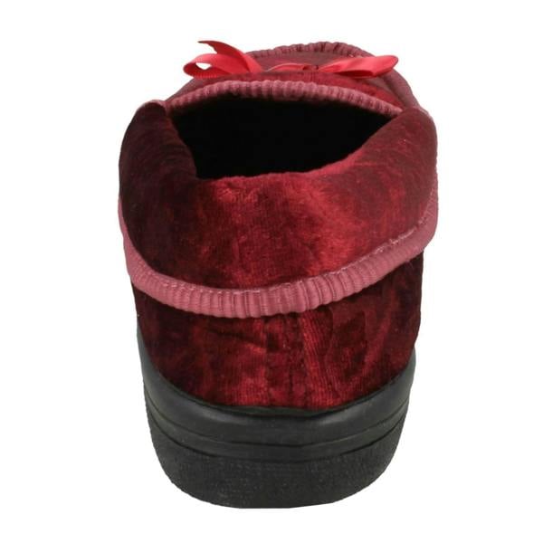 Four Seasons Ladies Four Seasons Full Slippers with Bow Detail