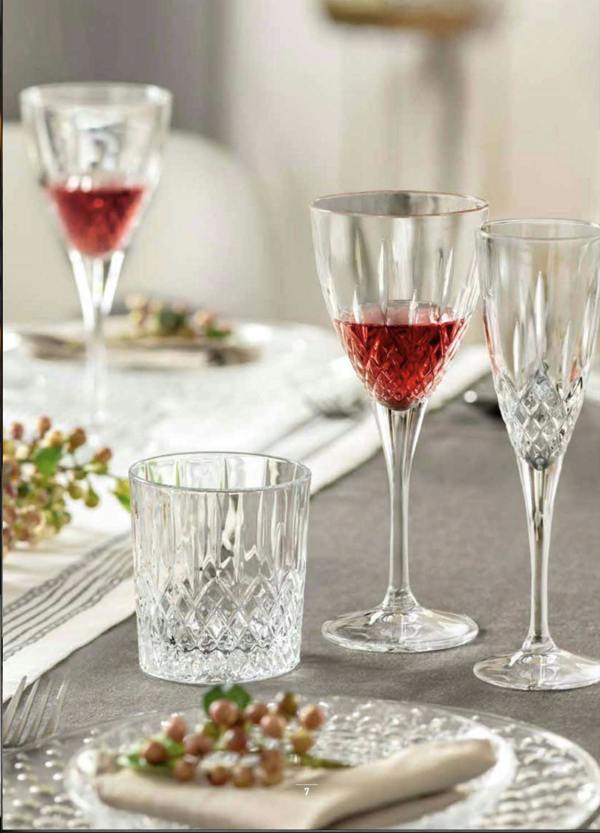 Regency Crystal Wine Glasses - Set of 2