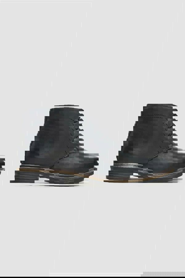 House of Cavani Hector Black Lace Up Leather Boot
