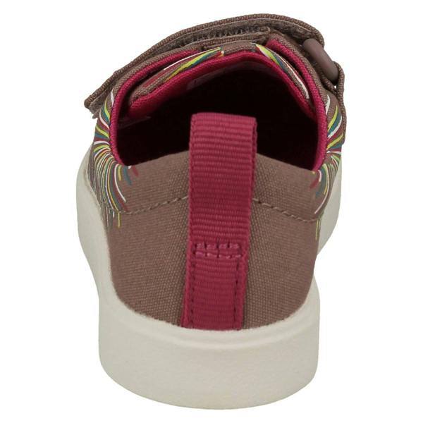 Clarks Childrens Clarks Pattern Detailed Light Weight Canvas Shoes City Bright