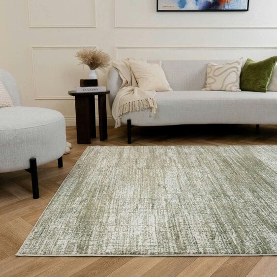 The Rugs Montana Abstract Cream Green Rug | 3800