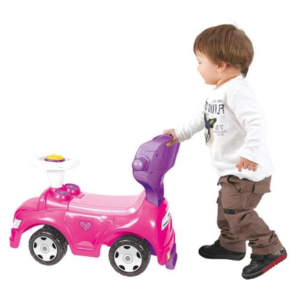 Dolu Unicorn Step Car 4-In-1 Kids Girls Ride On Toy - Pink