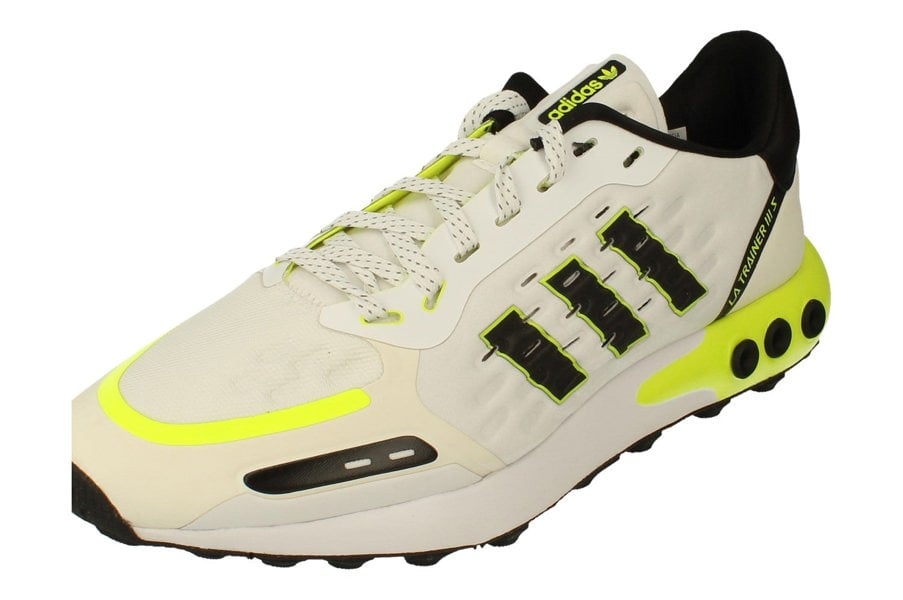 Adidas Originals La Trainer III Mens Running Sneakers   - White Black Yellow Fy3704 - Photo 0
