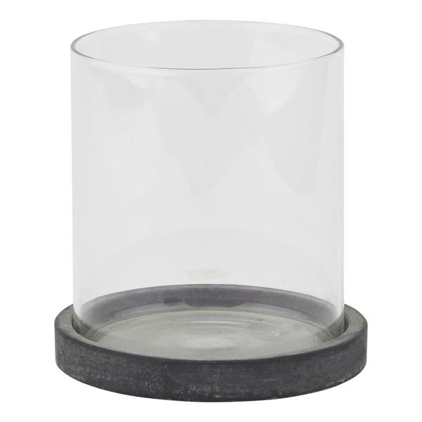 Hill Interiors Amalfi Hurricane Lantern - Grey - 