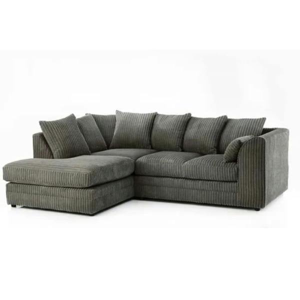 Snug Furniture Jumbo Cord Left Hand Corner Sofa With FREE footstool