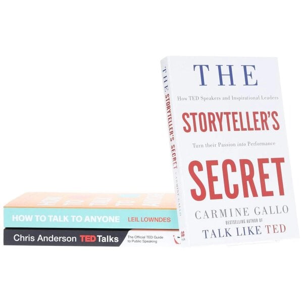 How to Talk to Anyone, TED Talks and The Storyteller's Secret 3 Books Collection Set