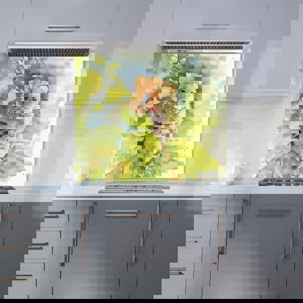Warren Reed - Designer Mouse Watercolour Kitchen Splashback
