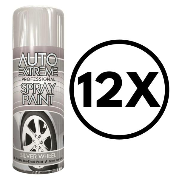 Auto Extreme 12X Auto Extreme Pro Spray Paint Silver Wheel 400ml