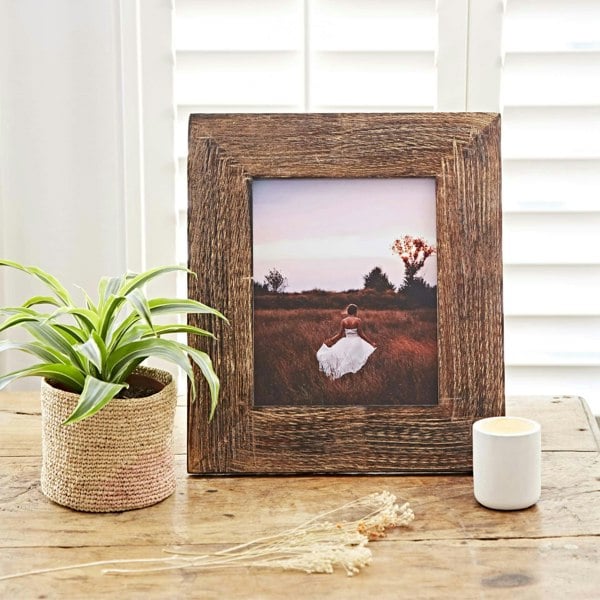 Paper High Natural Mango Wood Photo Frame
