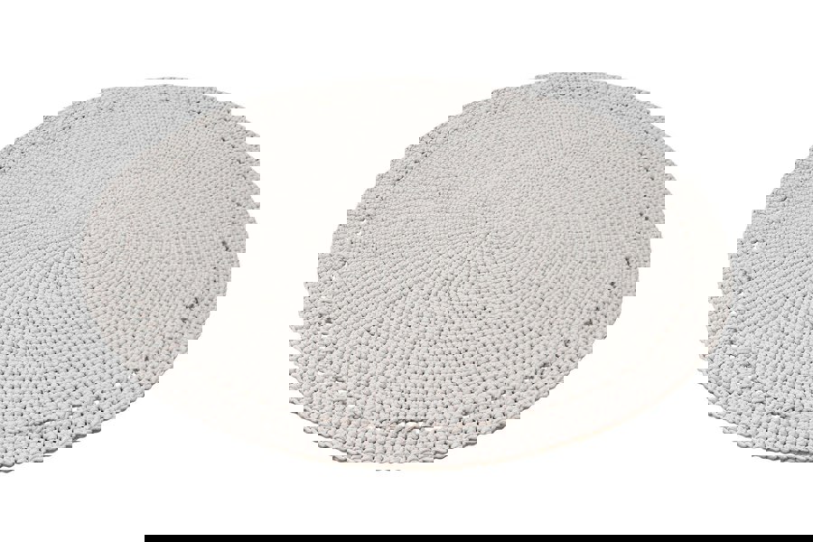 Crocheted rug NEBO | OATMEAL - Zuri House