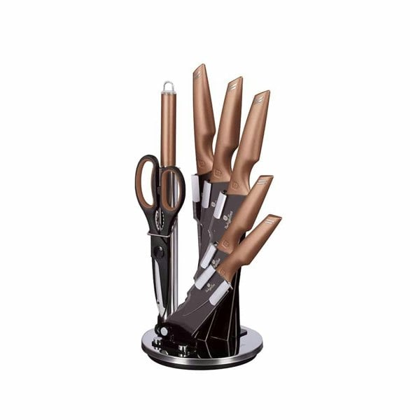 8-Piece Knife Set Berlinger Haus BH-2691 Rose Gold Collection