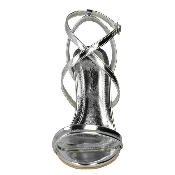 Anne Michelle Ladies Anne Michelle High Heel Metallic Sandals