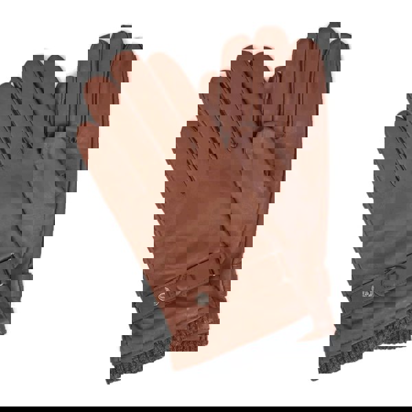 Infinity Leather Men’s Genuine Leather Ribbed Knit Cuff Gloves