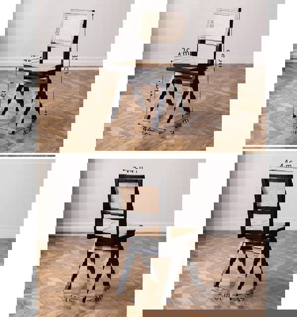 Caribbean Rattan Dining Chair, Oak-Weilai Concept-Weilai Concept