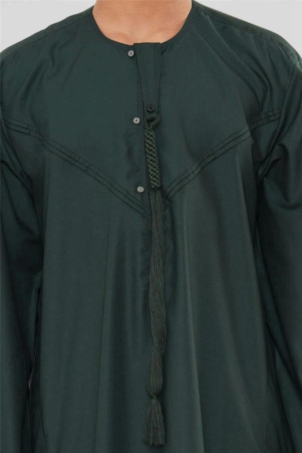 Infinity Leather Kids Boys Eid Moroccan Jubba Robe Djellaba Ramadan Eid Thobe - K-HM11