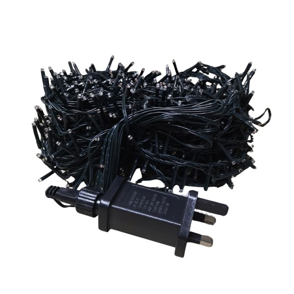 Samuel Alexander 1000 LED 25m Indoor Outdoor Christmas Multi Function Mains Operated String Lights with Timer in Cool & Warm White