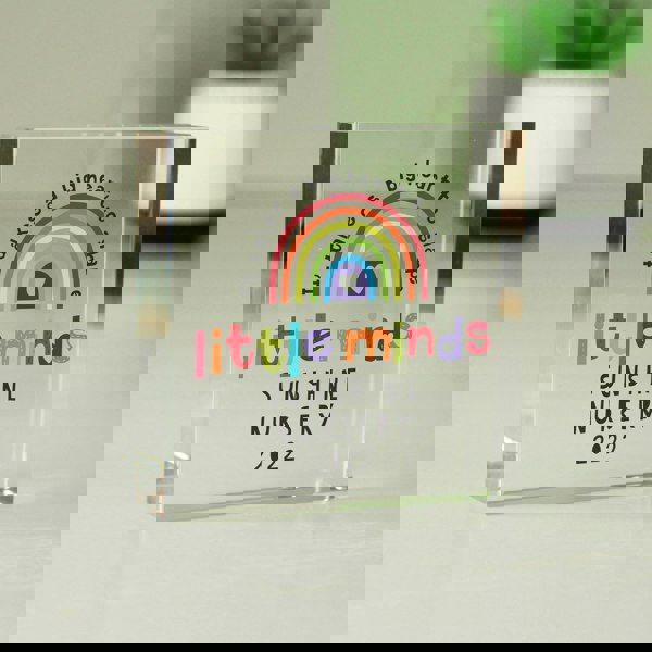 Personalised Memento Company Personalised Shape Little Minds Crystal Token