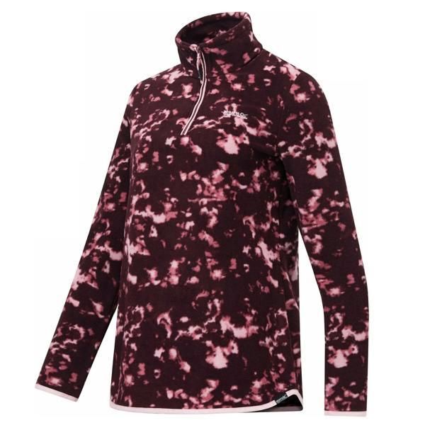 Regatta Womens/Ladies Margot Brush Stroke Quarter Zip Fleece - Fig - 