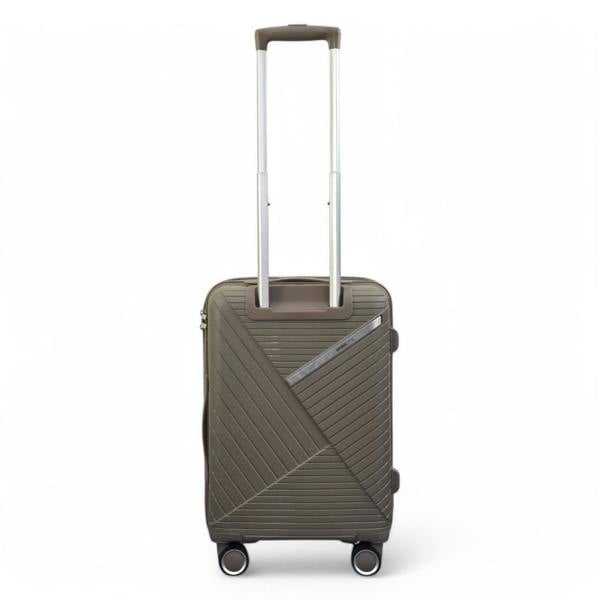 Infinity Luggage Robust PP Hard Shell 8 Wheels Luggage Travel Holiday Cabin Suitcase Set