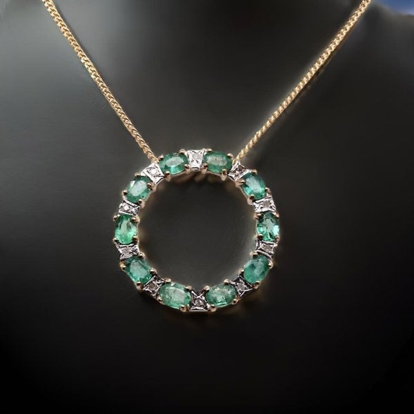 Vintage Tom An Emerald and Diamond pendant