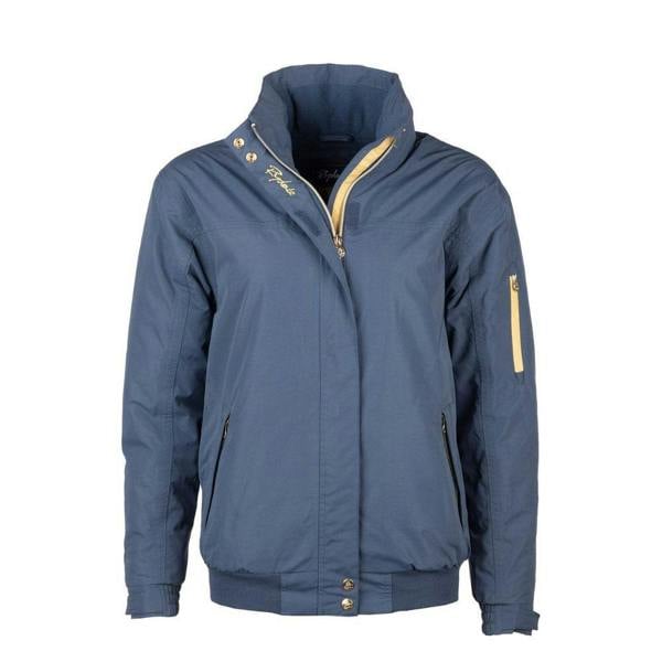 Rydale Ripon IV Ladies Equestrian Bomber Jacket in Dark Denim front view