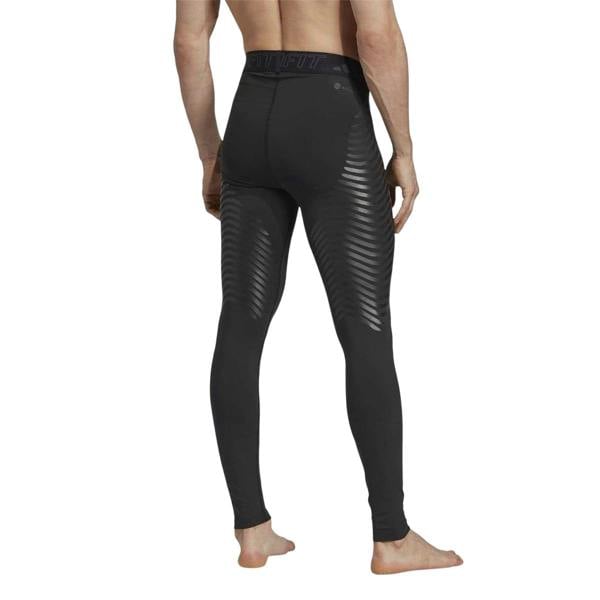 Adidas Mens Techfit Graphic Print Fitted Leggings - Black - 