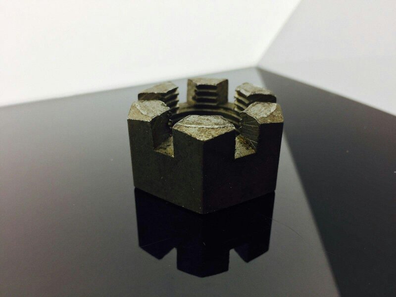 Fixaball Metric Castle Nuts Self Colour Zinc Grade 8 DIN 935