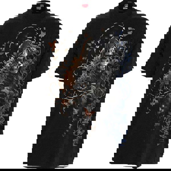 GOTHIC GRACE - Front Print T-Shirt Black