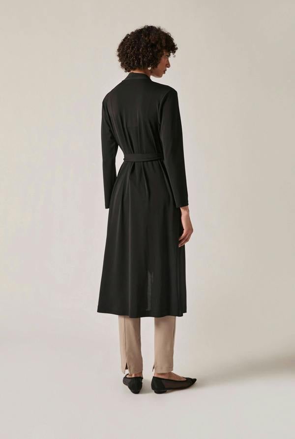 James Lakeland Black Jersey Longline Cardigan